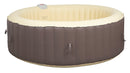 Vasca Idromassaggio da Esterno Gonfiabile Riscaldata 4-6 Posti Ø208x65 cm Ease.Zone Marrone
