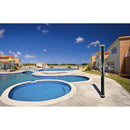 Doccia Solare da Giardino 28L Miscelatore e Lavapiedi ATI Docce N Grigio Antracite