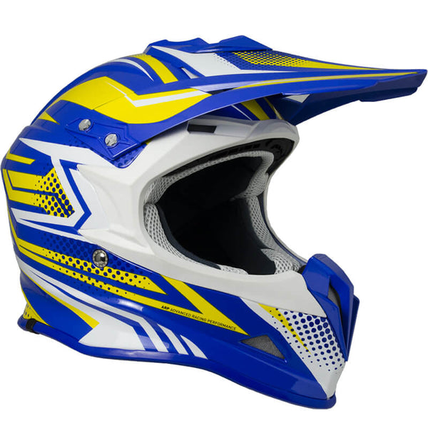 acquista Casco Integrale per Moto Cross con Frontino CGM Freeway 601S Giallo