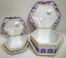 Cassetta Portalavoro lavanda esagonale 