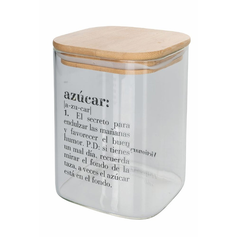 Set 3 Barattoli Sale Zucchero e Caffè 1 Litro in Vetro VdE Tivoli 1996 Spagnolo Trasparente