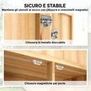 Armadio da Esterno per Attrezzi 82x50x190 cm con Ripiani Rimovibili in Legno di Abete Naturale      