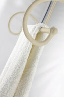 Portasciugamani a Stelo in Ferro Battuto 47x32x97 cm Soriani Avorio