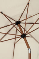 Ombrellone da Giardino con Snodo 8 Stecche Ø300x246h cm Telo in Poliestere Palinuro Naturale 