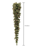 Tear Drop Argentato con 126 Tips dimensioni 120X50 Verde