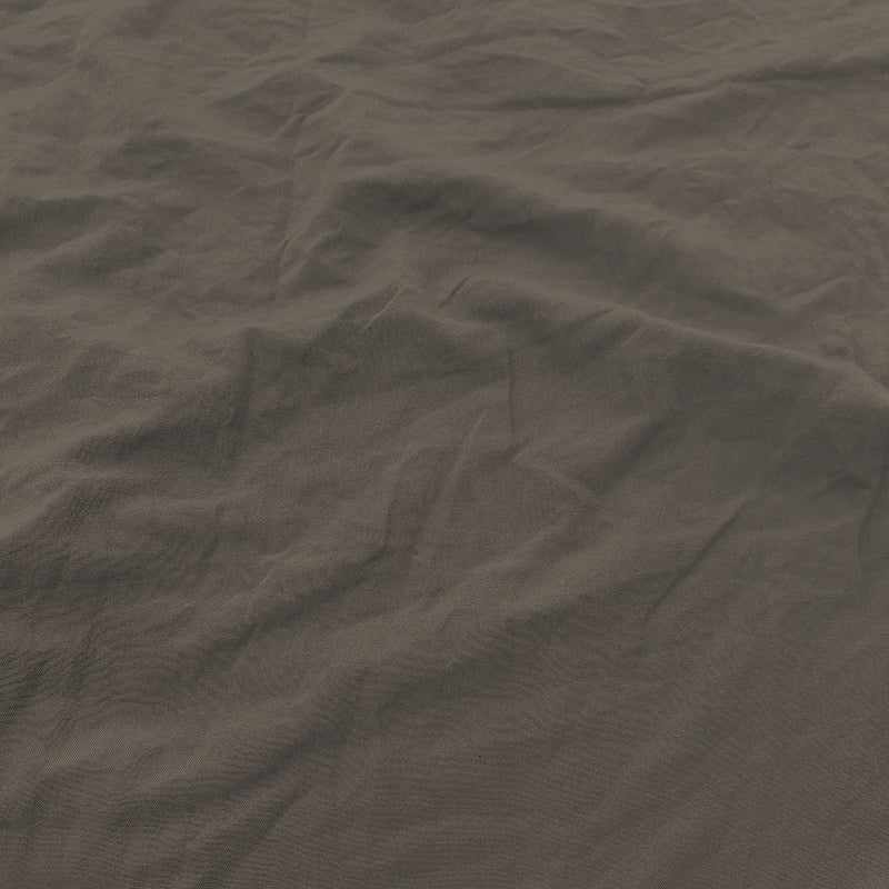 Set Lenzuola Sopra Sotto e 2 Federe Linea Water Washed Nocciola