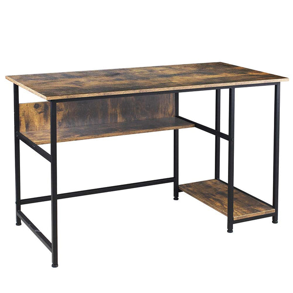 Scrivania con Mensola Libreria Tavolo Porta PC Computer Metallo Legno 120x60x76 prezzo