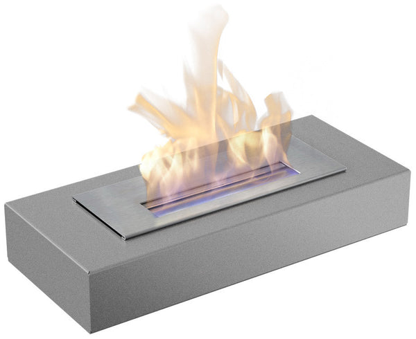 prezzo Camino a Bioetanolo da Tavolo 49x8,5 cm Flig Rialto Grigio