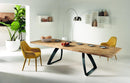 Tavolo Allungabile 160/240x90x76 cm in Rovere Impiallacciato Bridge Naturale