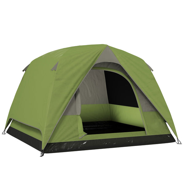 online Tenda da Campeggio per 3 Persone Impermeabile 200x200x135H cm Impermeabile con Tasca e Gancio per Lanterna Verde