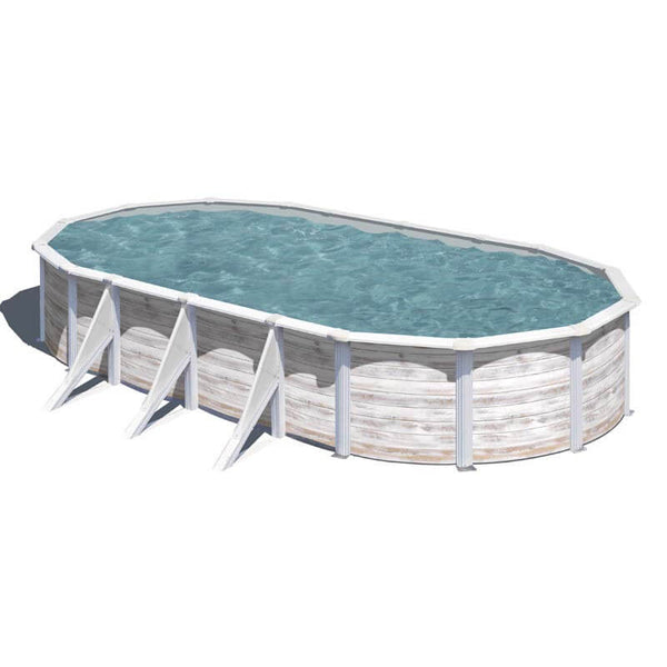 Piscina Ovale Fuori Terra 730x375xh120 cm in Acciaio e PVC Gre Finlandia acquista