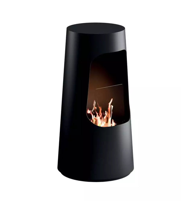 sconto Camino a Bioetanolo da Pavimento Ø50x96 cm Dubai Nero