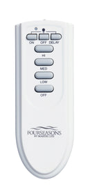 Ventilatore da Soffitto con 4 Pale e Lampada Ø120 cm 3 Velocità Martec Primo Bianco