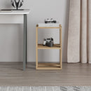 Comodino 1 Ripiano 55x30x34 cm in MDF Lonie Rovere