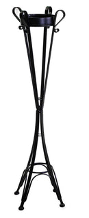 Posacenere da Esterno in Acciaio 34x34H116cm Nero