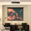 Telo Proiettore 100"" Regolabile con Telecomando Formato 4:3 203x152 cm Nero