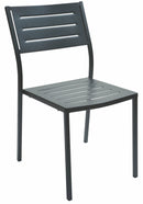 Set 2 Sedie da Giardino 46x58x84 cm in Acciaio RD Italia Dorio Antracite