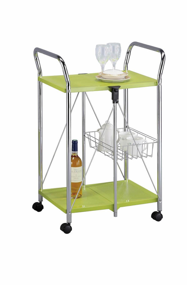 Carrello da Cucina Pieghevole Verde in Acciaio Tosini TA019G acquista
