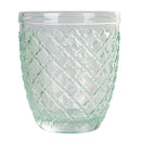 Set 6 Bicchieri Acqua Castle Greenery in Vetro VdE Tivoli 1996 Verde