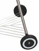 Barbecue a Carbone Carbonella Tondo con Ruote Soriani Nero