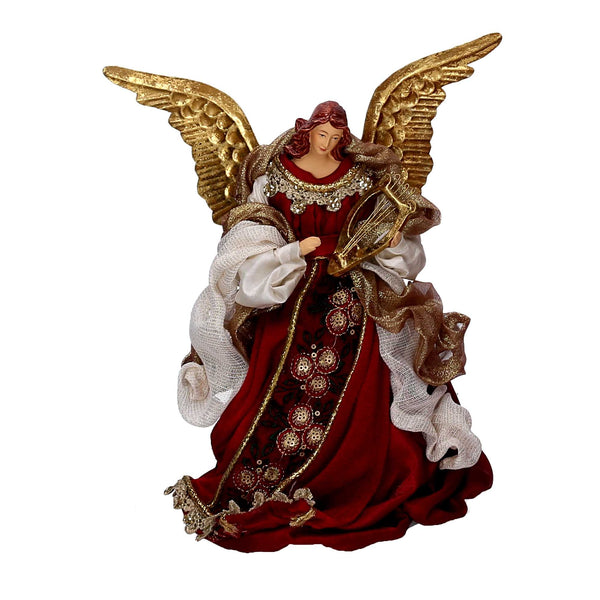 acquista Angelo tessuto velluto rosso con lira cm xh25,4