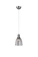 Lampada a Sospensione da Interno a LED in Metallo Nickel Opaco