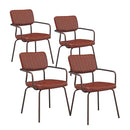 Set 4 Sedie 51x60x81,5 cm in Similpelle Industrial Marrone