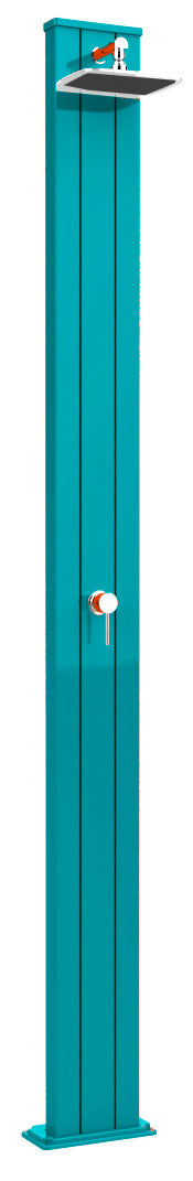Doccia Solare da Esterno Giardino 30L Miscelatore Arkema Spring S Blu prezzo