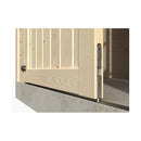 Casetta Box da Giardino per Attrezzi 4,76x2,56m Senza Pavimento con Tettoia in Legno Abete 19mm Paradis NG