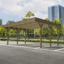 Carpot Box Auto Doppio Senza Copertura 605x512 cm in Legno