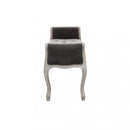 Panca Madelyn in Velluto Taupe 113x48x 45/60 h cm in Legno Tortora