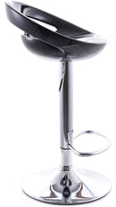 Sgabello con Alzata a Gas e Seduta Girevole in Abs Vandi Nero