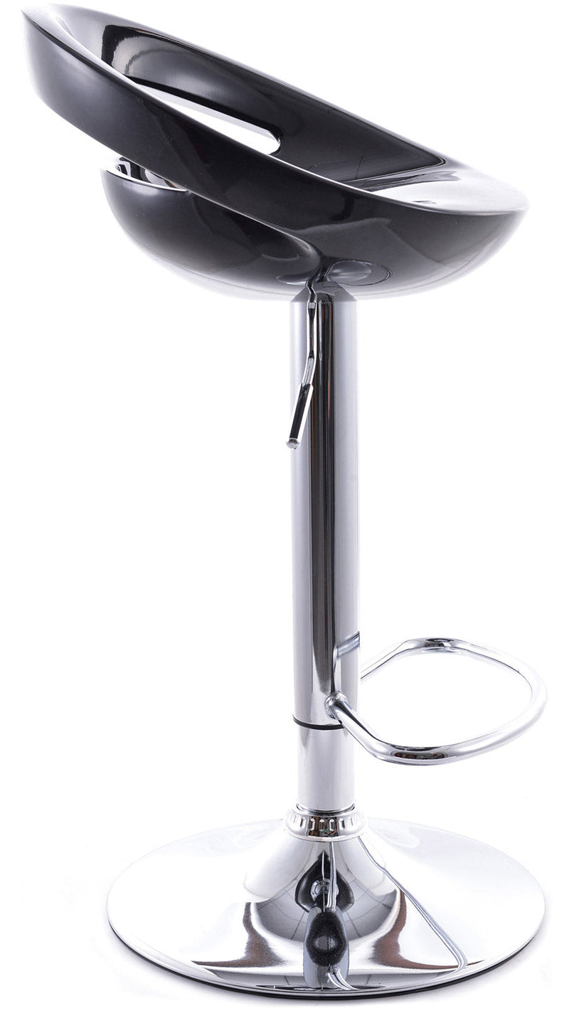 Sgabello con Alzata a Gas e Seduta Girevole in Abs Vandi Nero