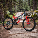 Bicicletta per Bambini Mountain Bike 24" Twenty Full 24 Cambio Shimano 21V Telaio in Acciaio Arancione e Grigio 