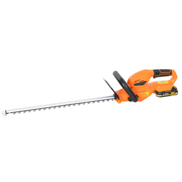 Tagliasiepi a Batteria 18V 2Ah Caricatore Lama a Doppia Azione 51 cm Arancione acquista