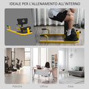 Macchina per Squat 3 in 1 Regolabile 50x97x44,5-56,5cm Giallo    