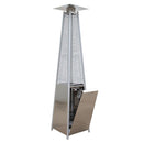 Stufa a Fungo a Gas Max 13kW Fiamma Viva Verticale 52x52x227 cm Pyramid Acciaio     