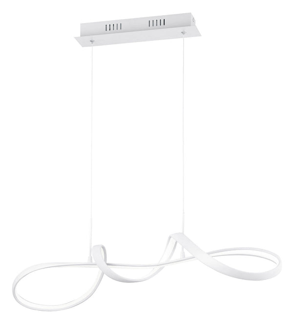 acquista Lampada a Sospensione da Interno a LED SMD in Metallo Bianco Opaco