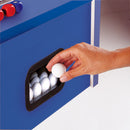 Calciobalilla in Mdf Blu con Aste Uscenti e Gambe Pieghevoli Garlando Foldy