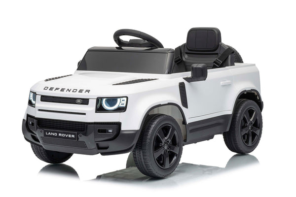 Macchina Elettrica per Bambini Licenza Land Rover Defender Small 12V con Telecomando Bianco prezzo