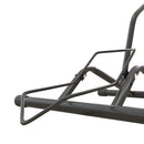 Cavalletto Portabici per Pneumatici in Acciaio 59x41x38 cm Nero 