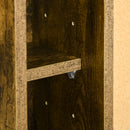 Scrivania Pieghevole con Ripiani 60x20x50 cm in Truciolato e MDF Marrone