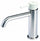 Rubinetto Miscelatore Monocomando Lavabo senza Scarico in Acciaio Inox Satinato Maniglia Perla