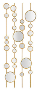 Pannello da Muro Small Mirrors 35,5x1,5x90 cm in Ferro