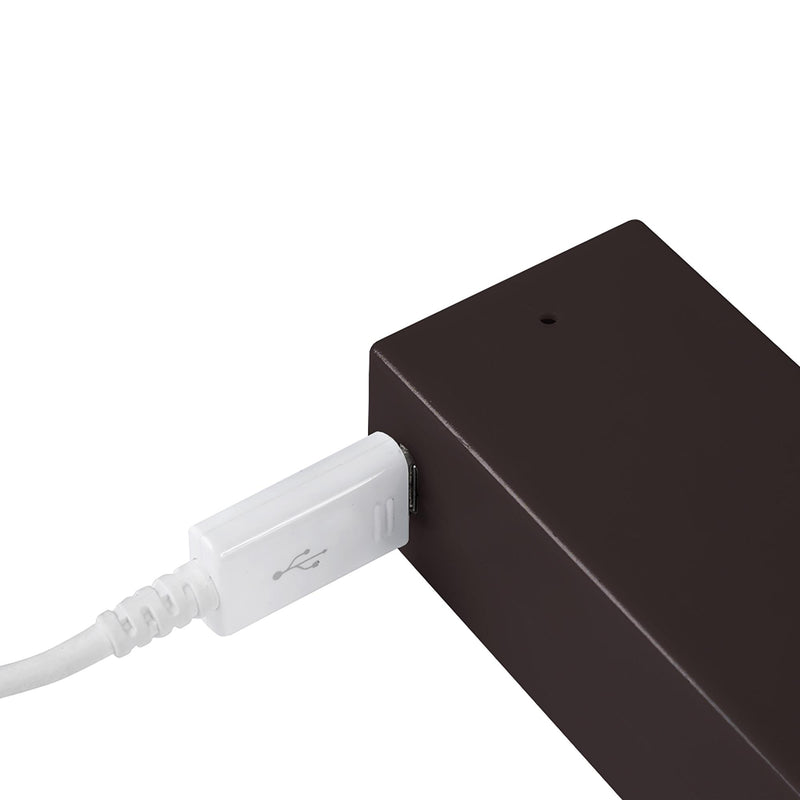 Barra Appendiabili per Armadio a Batteria 85,8-100,8 cm con LED Bianco Naturale e Sensore di Movimento Emuca Moka