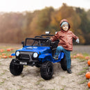 Macchina Elettrica Fuoristrada per Bambini  12V con Doppio Motore Telecomando e Luci Blu      