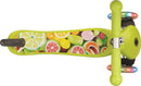 Monopattino a 3 Ruote a LED 3 Altezze Max 50Kg Globber PRIMO Fantasy Lights Up Frutti Verde