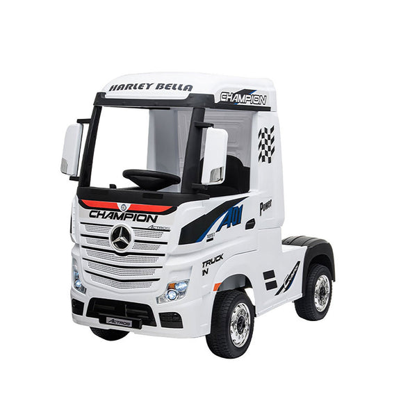 online Camion Elettrico per Bambini 12V con Licenza Mercedes Bianco