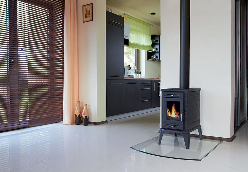 Stufa a Legna 6/13KW in Ghisa Flig El Paso 150 Nera