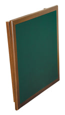 Tavolo da Gioco Quadrato Pieghevole 80x80 cm in Legno Panno Verde Del Fabbro Torneo